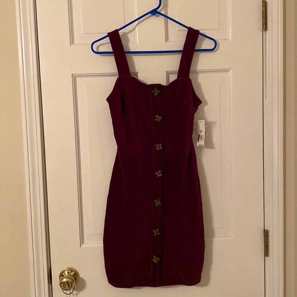Button Front Rib Dress